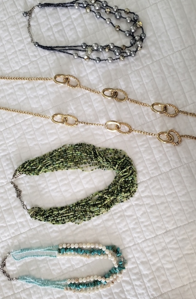 Costume jewelry necklaces